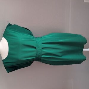 Eliza J Belted Emerald Green Elegant Dress with Pockets Size 8 Medium